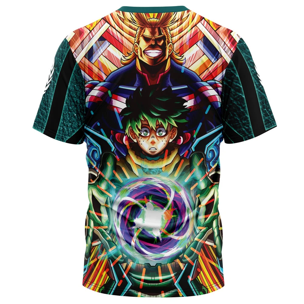 Trippy Deku X All Might My Hero Academia T-Shirt - Image 2