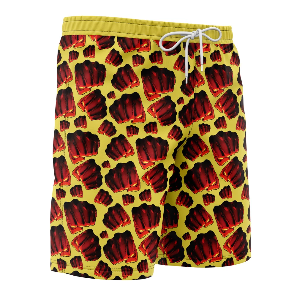 Saitama Fist One Punch Man Board Shorts Swim Trunks - Image 2