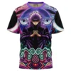 Trippy Gojo Satoru Hollow Purple Jujutsu Kaisen T-Shirt