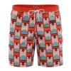 Hanafuda Earrings Demon Slayer Board Shorts Swim Trunks