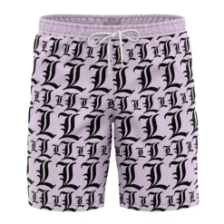 L Symbol Death Note Board Shorts Swim Trunks