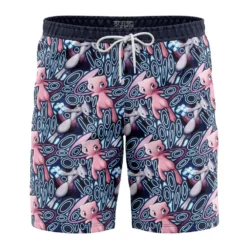 Mew X Mewtwo Pokemon Board Shorts Swim Trunks