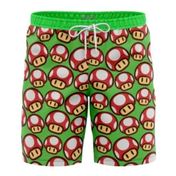 Super Mushroom Super Mario Board Shorts Swim Trunks