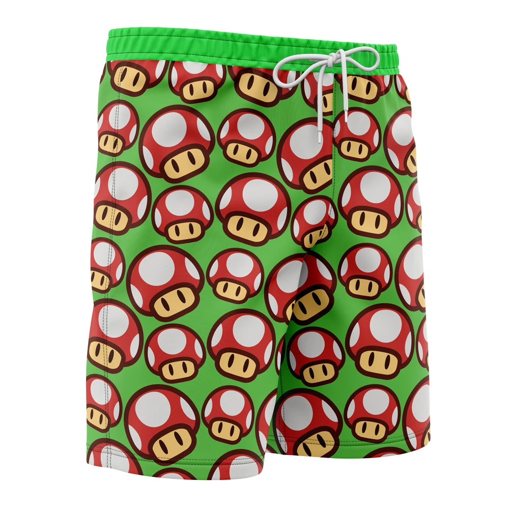 Super Mushroom Super Mario Board Shorts Swim Trunks - Image 2