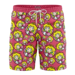 Princess Peach Super Mario Board Shorts Swim Trunks
