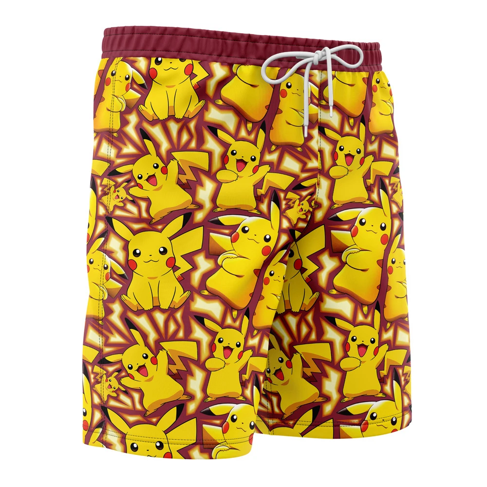 Pikachu Pokemon Board Shorts Swim Trunks - Image 2