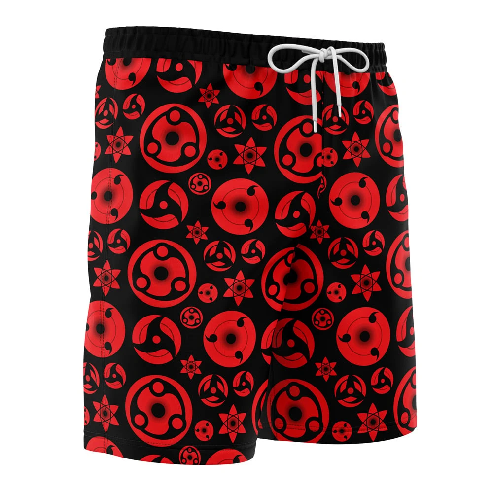 Sharingan Naruto Shippuden Board Shorts Swim Trunks - Image 2
