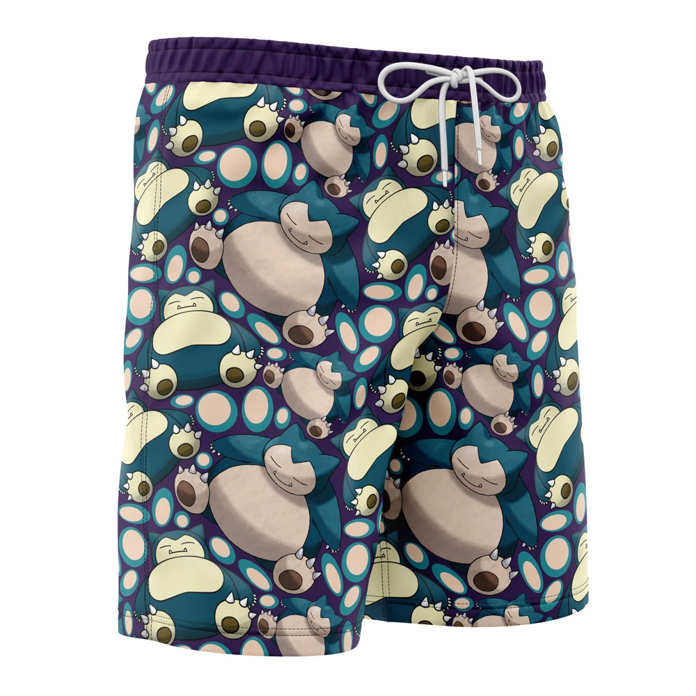 Snorlax Pokemon Board Shorts Swim Trunks - Image 2