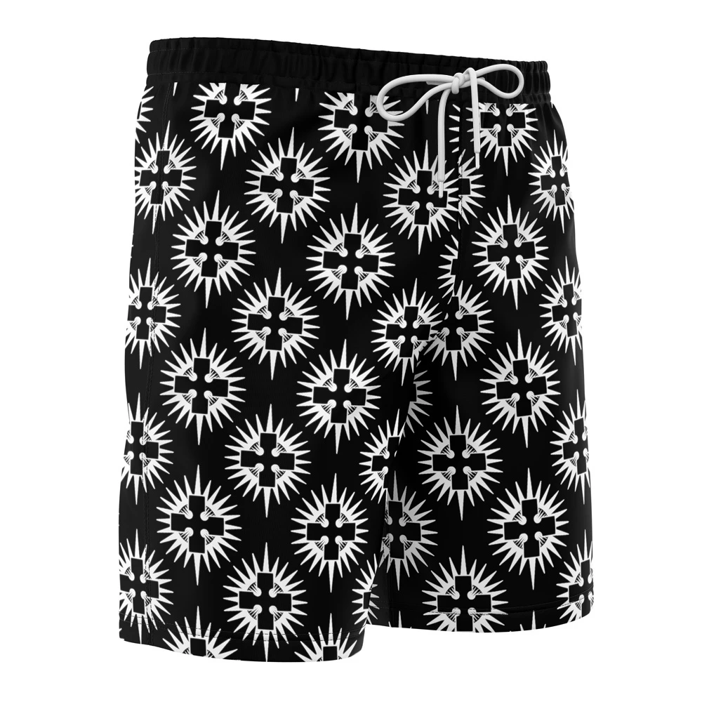 Holy Sol Temple Fire Force Board Shorts Swim Trunks - Image 2
