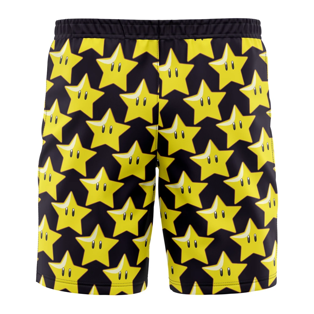Super Star Super Mario Board Shorts Swim Trunks - Image 3