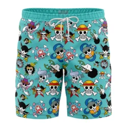 Strawhats Jolly Roger One Piece Board Shorts Swim Trunks