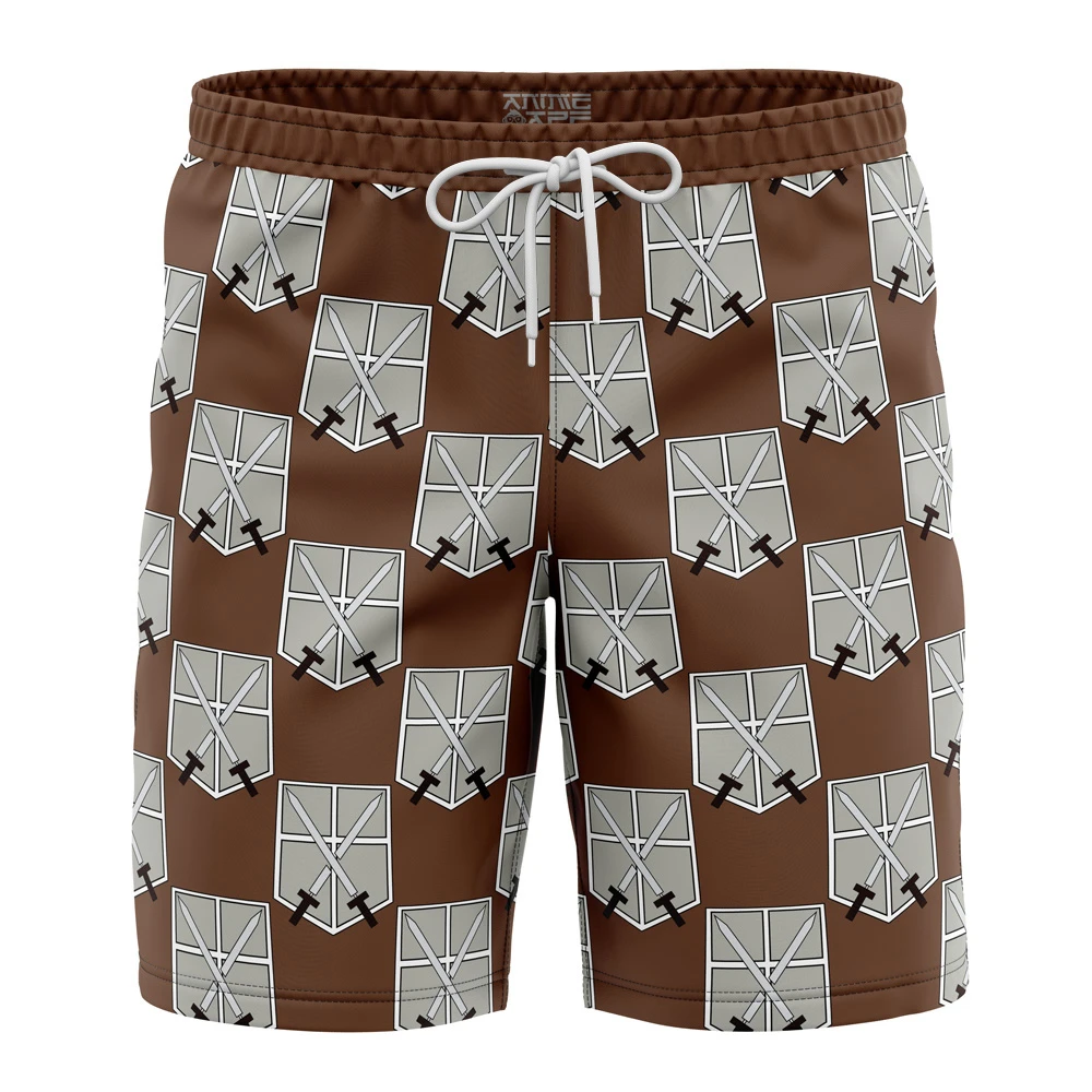 Training Corps Attack On Titan Board Shorts Swim Trunks