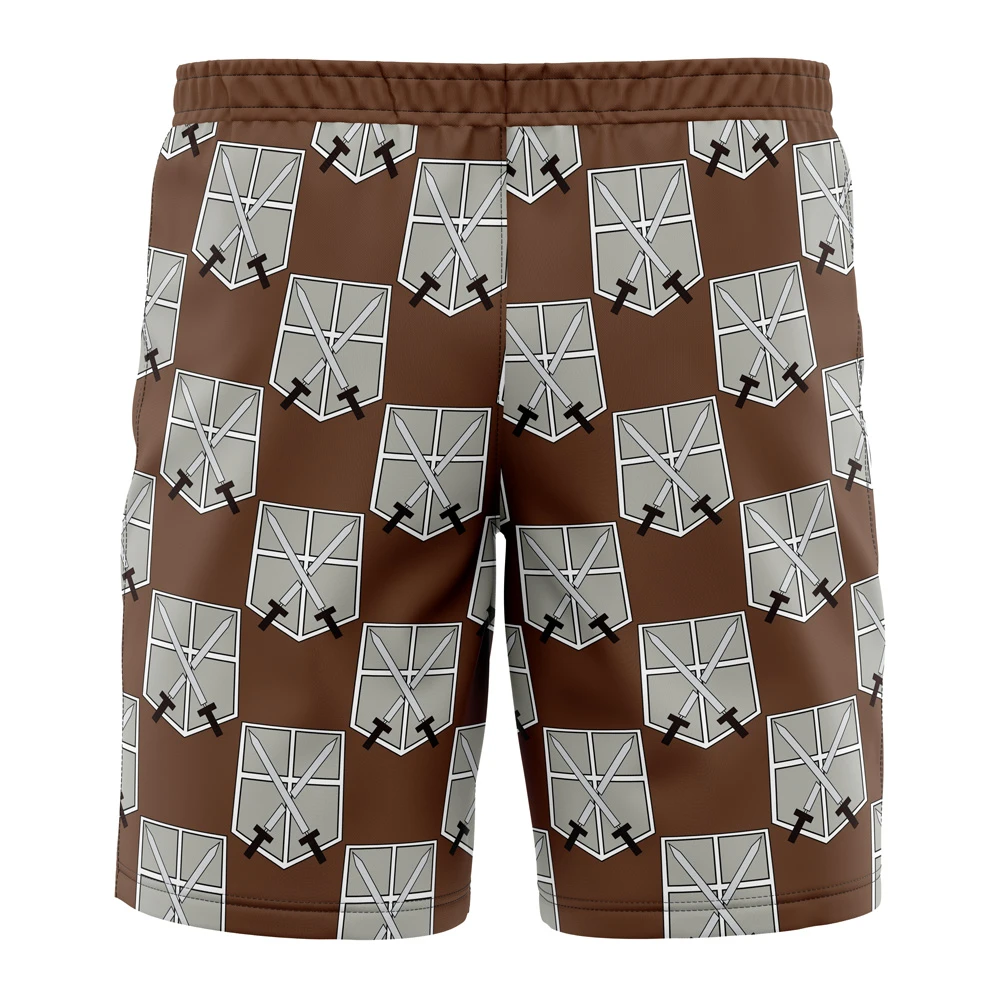 Training Corps Attack On Titan Board Shorts Swim Trunks - Image 3