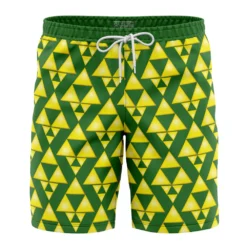 Tri Force The Legend Of Zelda Board Shorts Swim Trunks