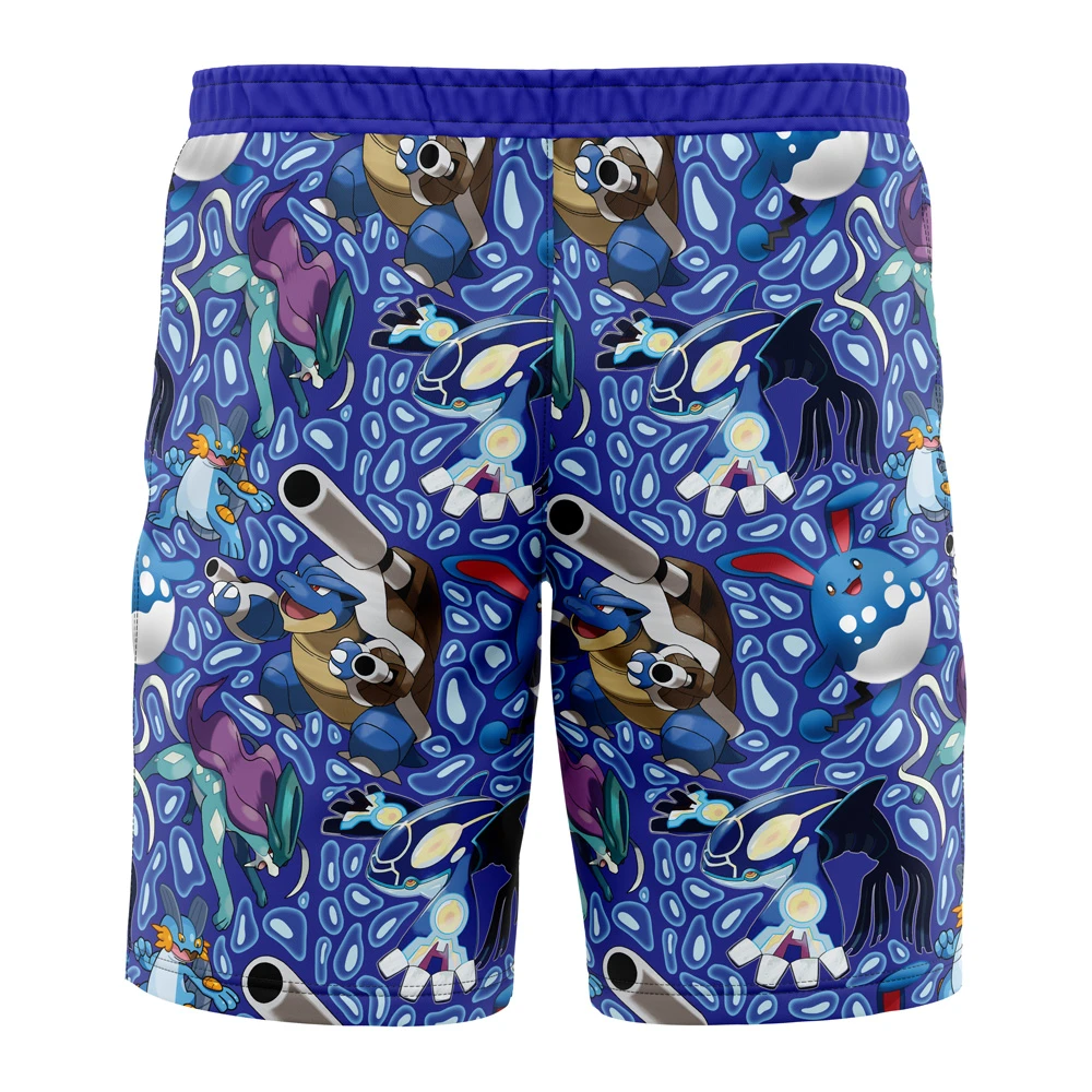 Water Type Pokemon Pokemon Board Shorts Swim Trunks - Image 3