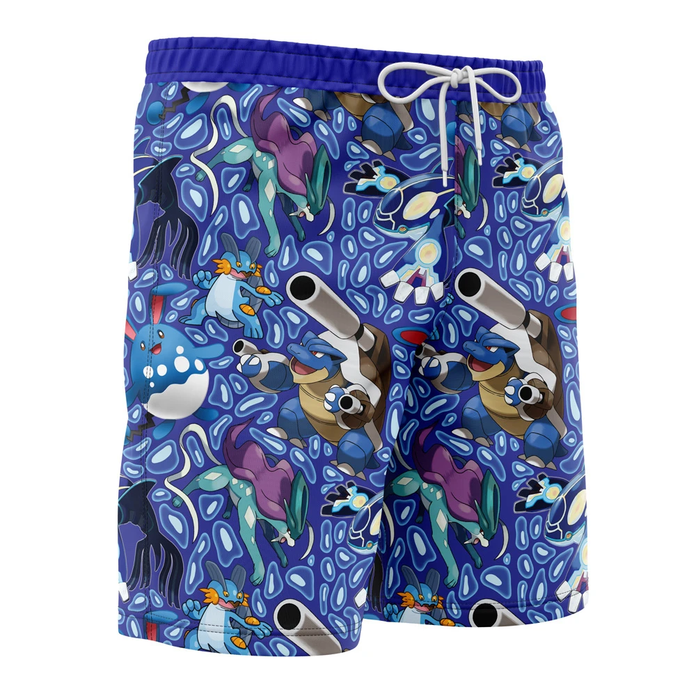 Water Type Pokemon Pokemon Board Shorts Swim Trunks - Image 2
