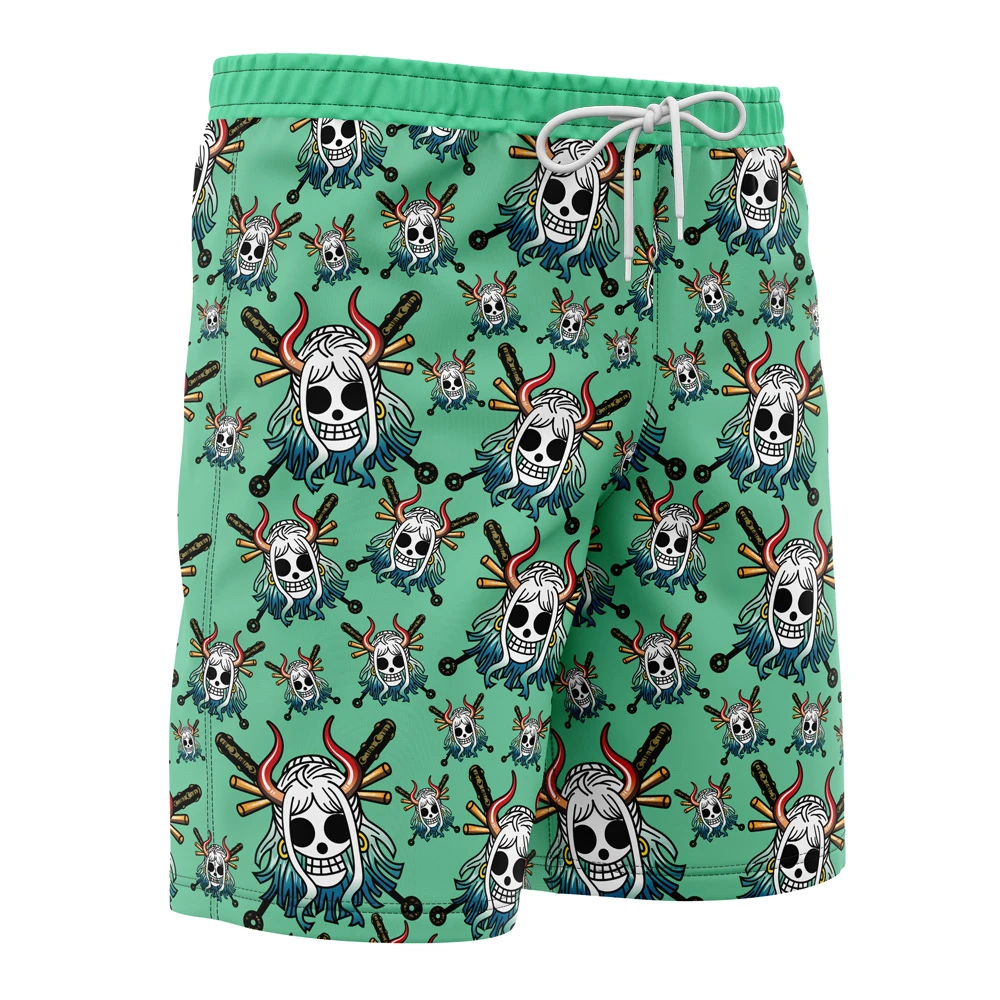 Yamato Jolly Roger One Piece Board Shorts Swim Trunks - Image 2